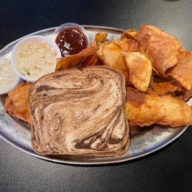Beer Battered Fish Sandwich.