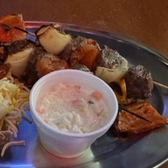 Steak skewer.